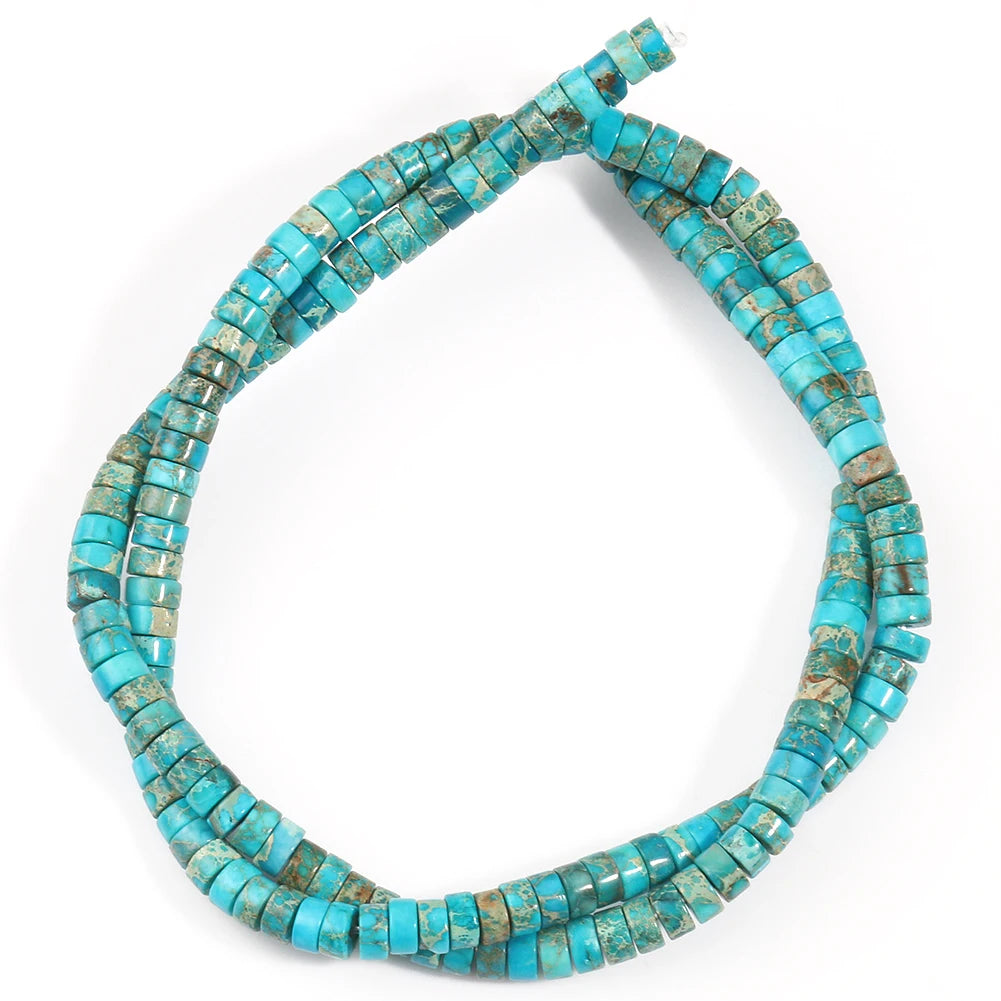 Natural Imperial Jasper Flat Round Loose Beads – 2x4mm, 15 Inch Strand, DIY Bracelet