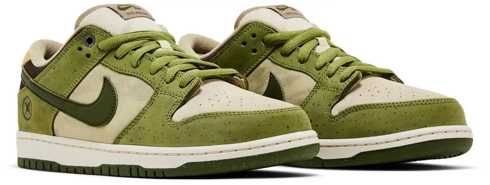Unisex Dunk Low SB Casual Shoes – Matcha Green, Faux Suede, EVA Midsole