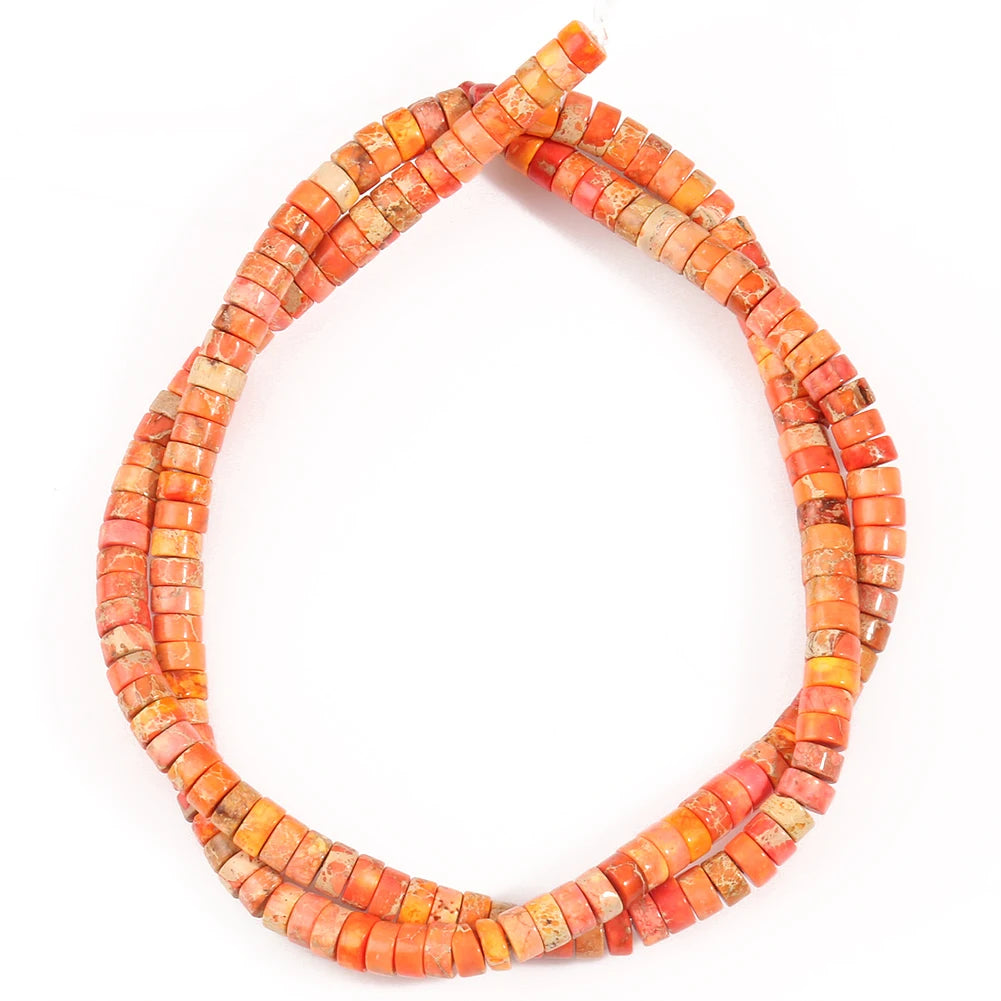 Natural Imperial Jasper Flat Round Loose Beads – 2x4mm, 15 Inch Strand, DIY Bracelet