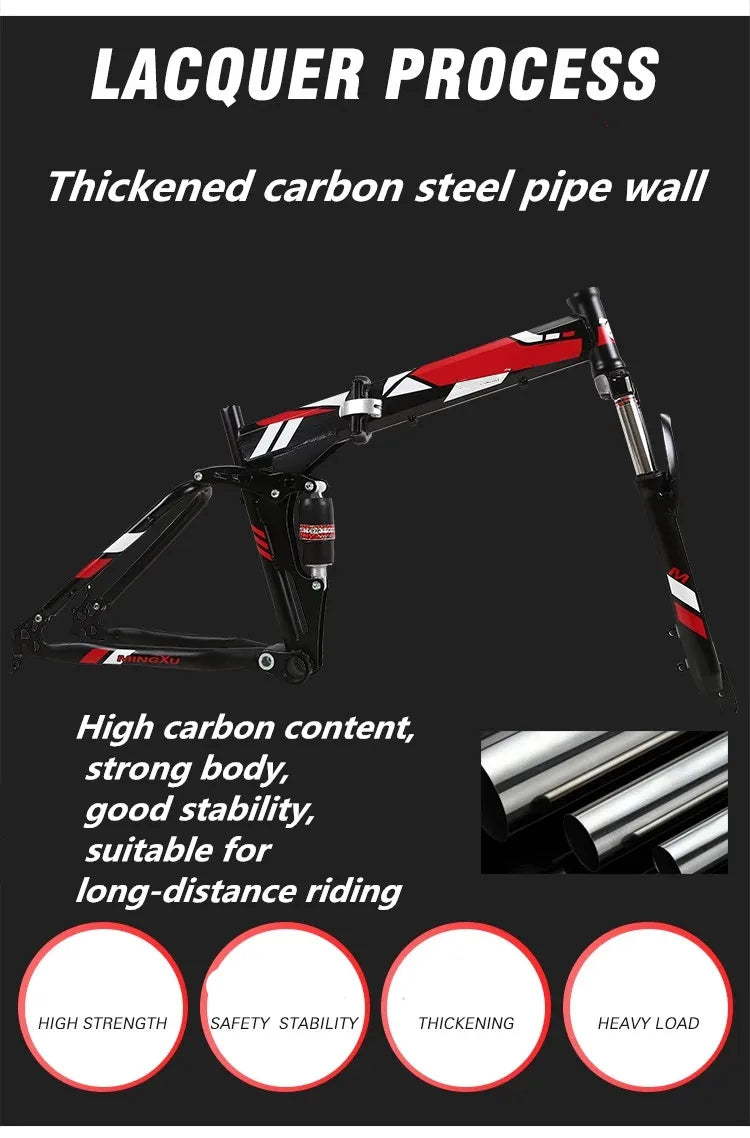 Foldable Electric Mountain Bike – 1000W Motor, 48V 20Ah Lithium Battery, 26 Inch