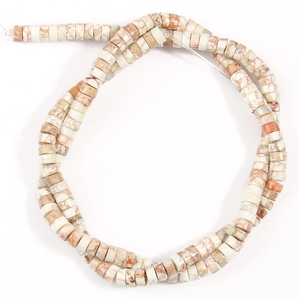 Natural Imperial Jasper Flat Round Loose Beads – 2x4mm, 15 Inch Strand, DIY Bracelet