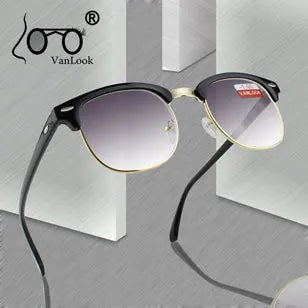 Prescription Myopia Sunglasses – Grey Gradient Lens, Anti-UV400, -0.50 to -5.00, Unisex