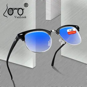 Prescription Myopia Sunglasses – Grey Gradient Lens, Anti-UV400, -0.50 to -5.00, Unisex