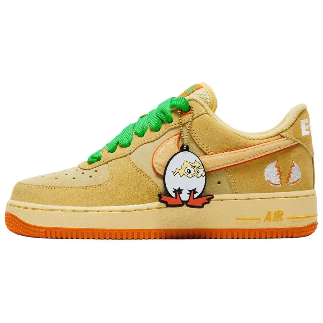Unisex Low Top Skateboard Shoes – Yellow Suede, Rubber Outsole, EVA Midsole, All Seasons