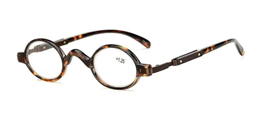 Small Round Retro Reading Glasses – Men’s & Women’s, +1.00 to +4.00, 5 Frame Colors
