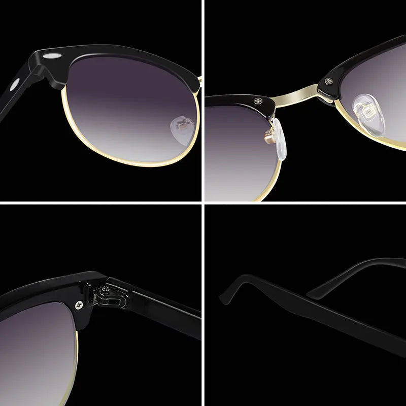 Prescription Myopia Sunglasses – Grey Gradient Lens, Anti-UV400, -0.50 to -5.00, Unisex