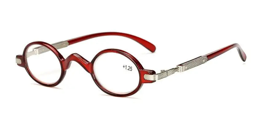 Small Round Retro Reading Glasses – Men’s & Women’s, +1.00 to +4.00, 5 Frame Colors