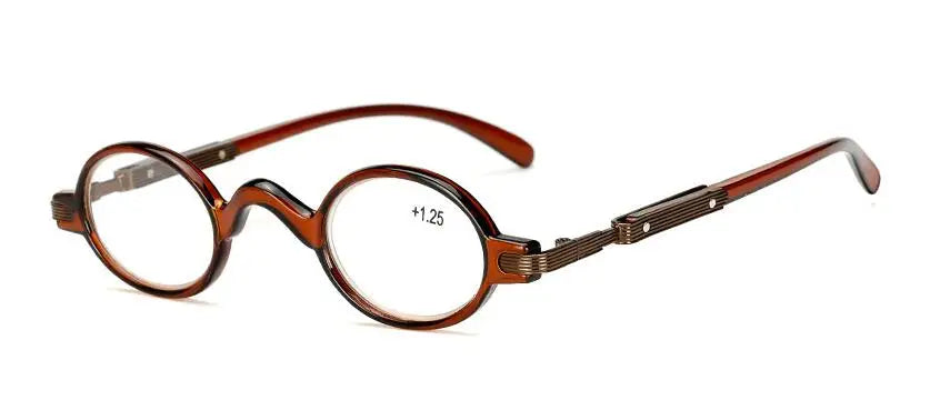 Small Round Retro Reading Glasses – Men’s & Women’s, +1.00 to +4.00, 5 Frame Colors