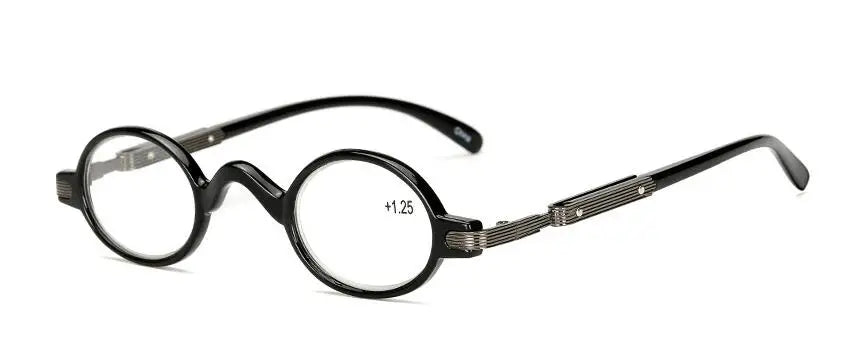 Small Round Retro Reading Glasses – Men’s & Women’s, +1.00 to +4.00, 5 Frame Colors
