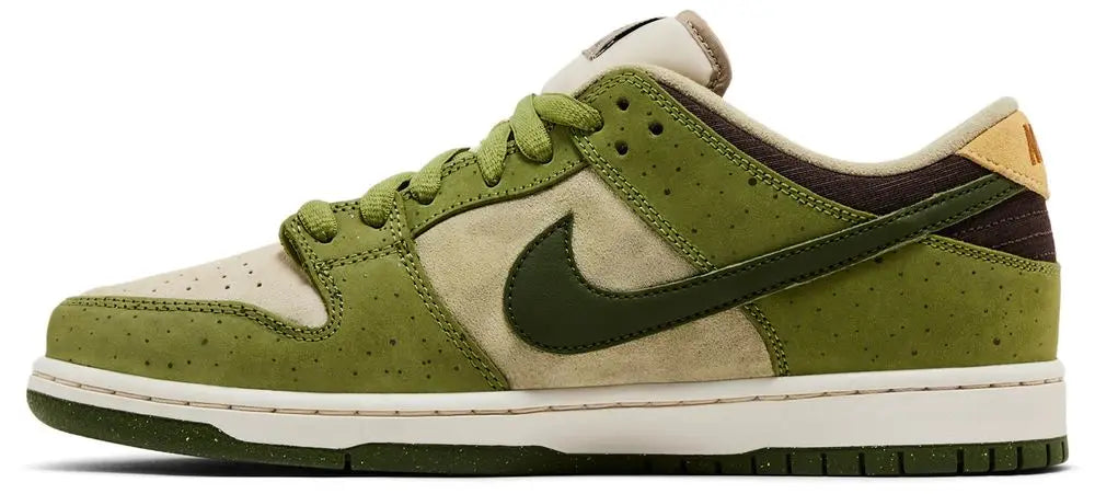 Unisex Dunk Low SB Casual Shoes – Matcha Green, Faux Suede, EVA Midsole