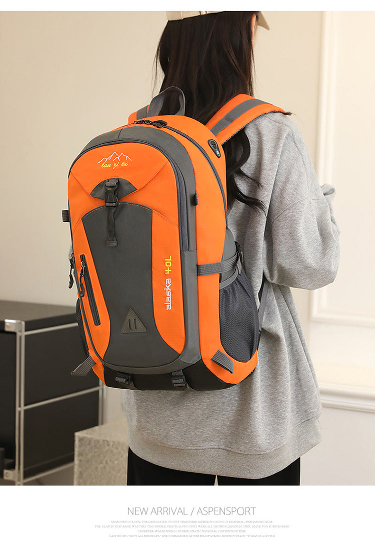 Waterproof Nylon Hiking & Travel Backpack – Unisex, Outdoor Camping & Mountaineering