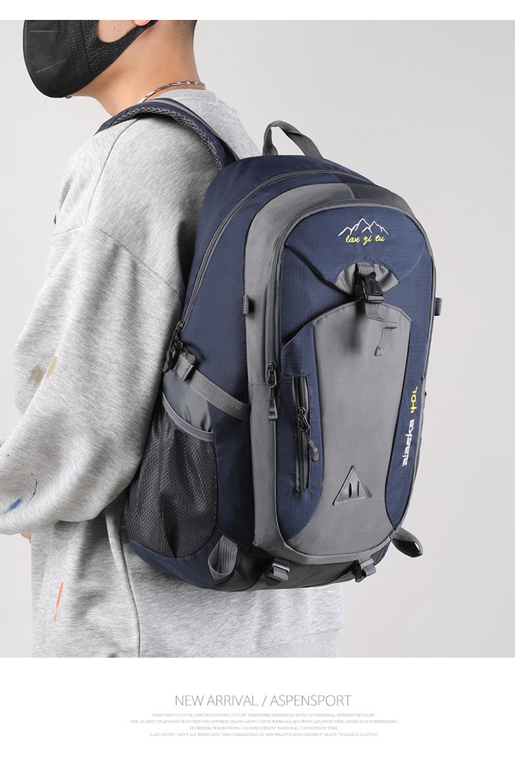 Waterproof Nylon Hiking & Travel Backpack – Unisex, Outdoor Camping & Mountaineering