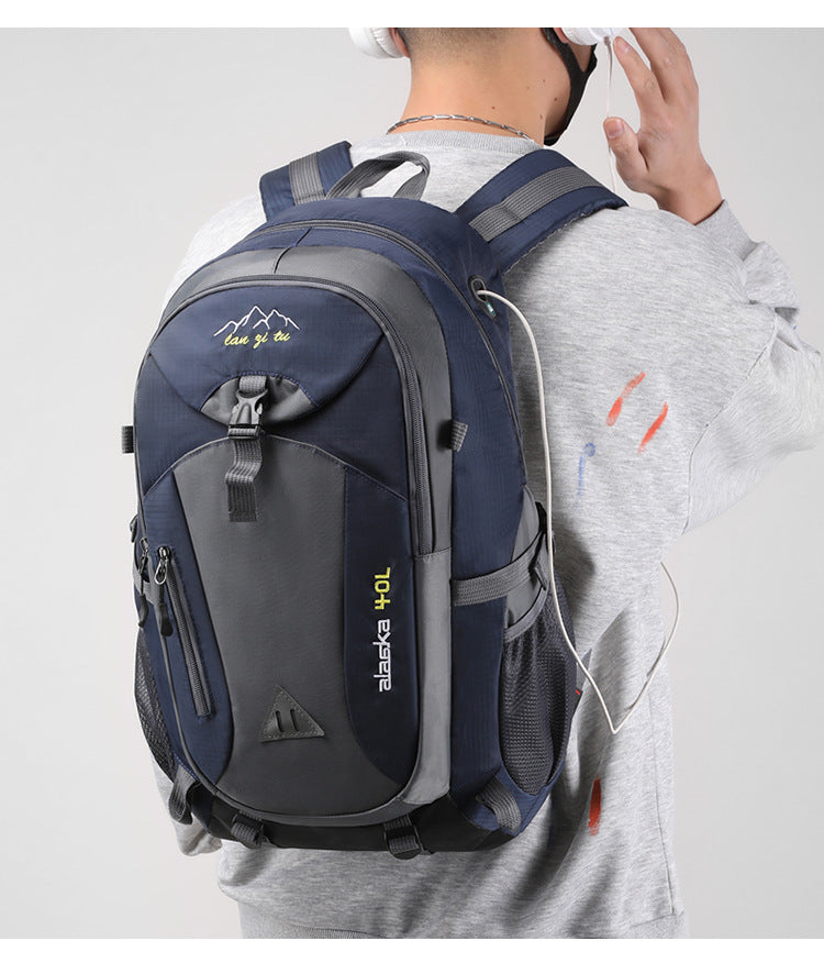 Waterproof Nylon Hiking & Travel Backpack – Unisex, Outdoor Camping & Mountaineering