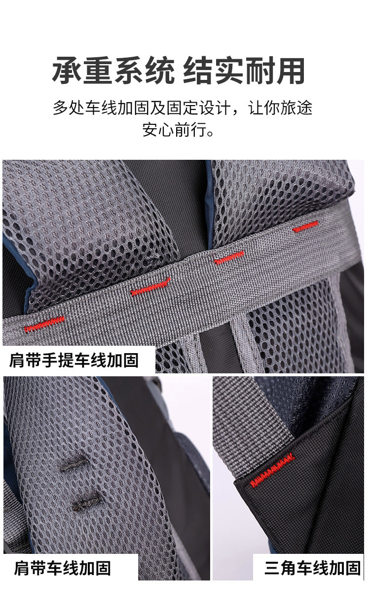 Waterproof Nylon Hiking & Travel Backpack – Unisex, Outdoor Camping & Mountaineering