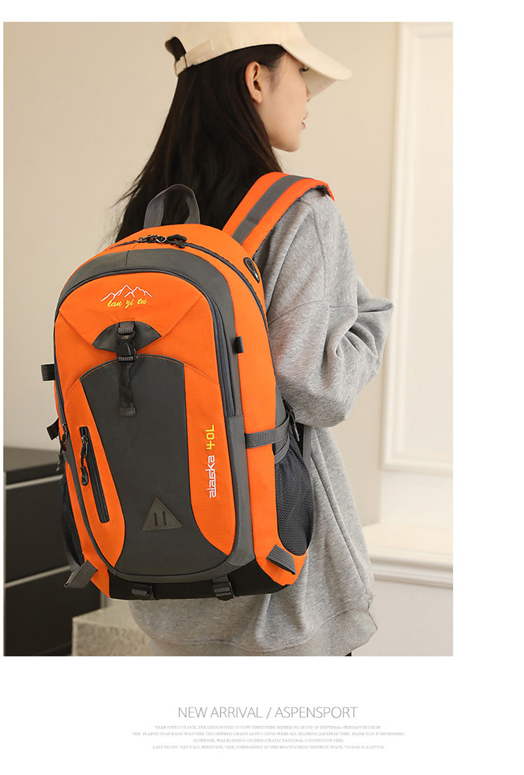 Waterproof Nylon Hiking & Travel Backpack – Unisex, Outdoor Camping & Mountaineering