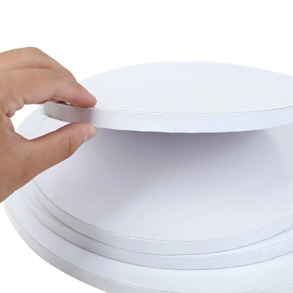 Round Corrugated Cake Boards, 6–14 in Disposable Cake Bases