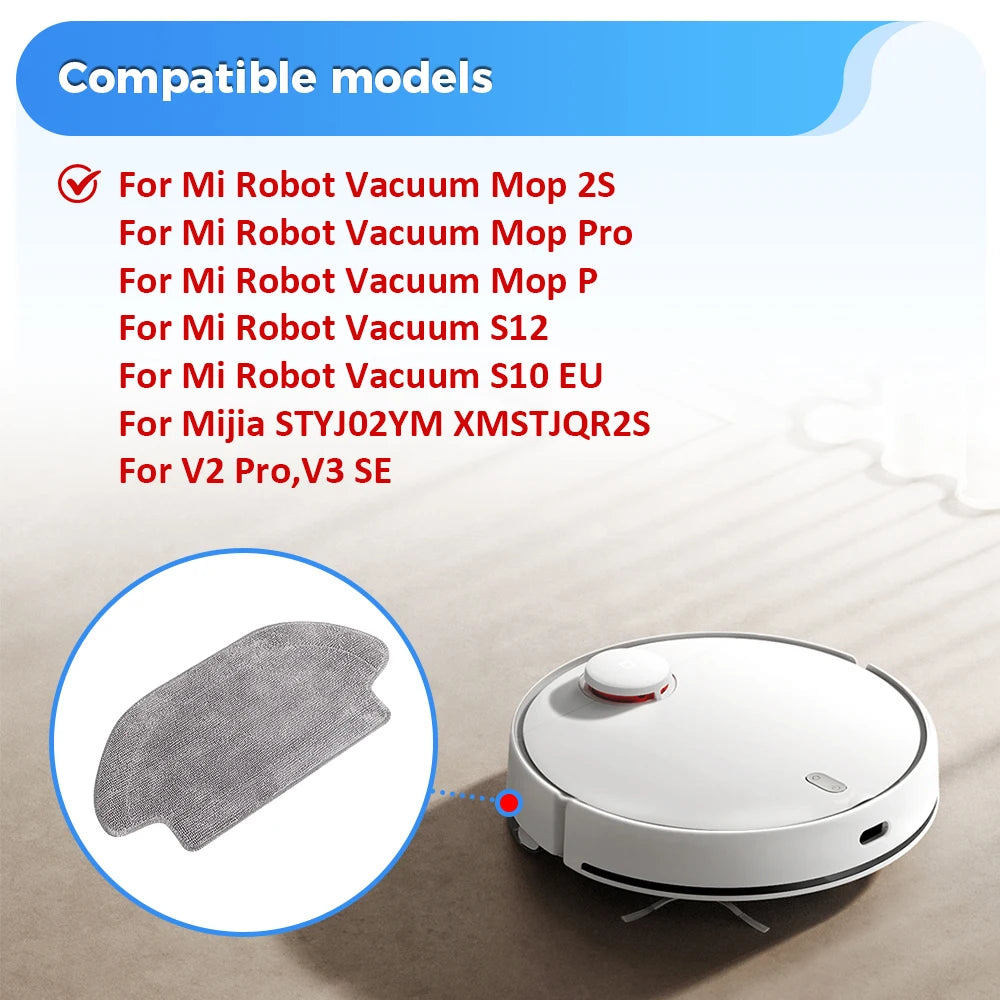 Replacement Wet Mop Cloth for Xiaomi Mijia & VIOMI Robot Vacuums – Mop 2S, Pro, V2Pro, V3