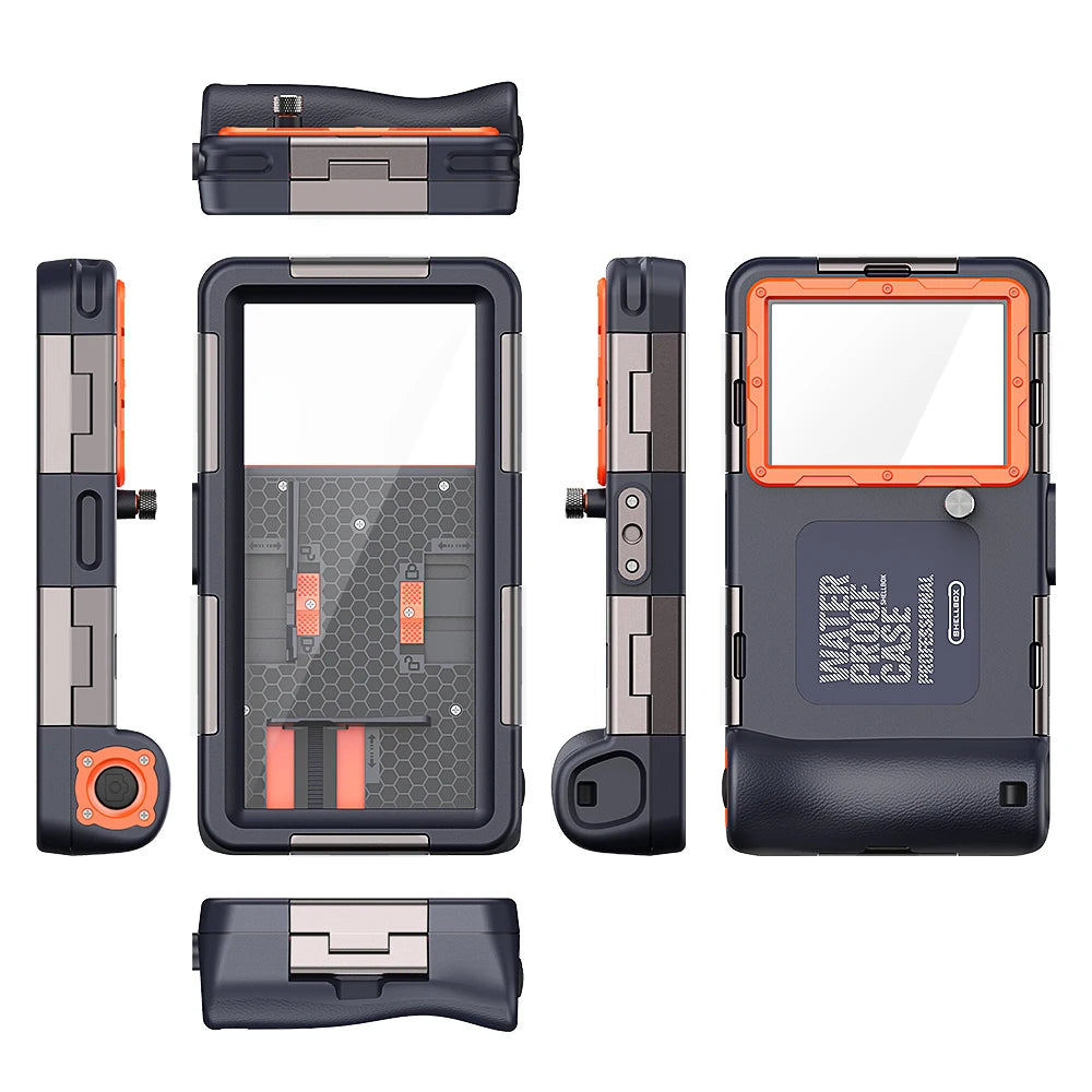 Shellbox IP68 Waterproof Phone Case – 15M/50ft Dive-Proof, 6.9 Inch, Multiple Colors