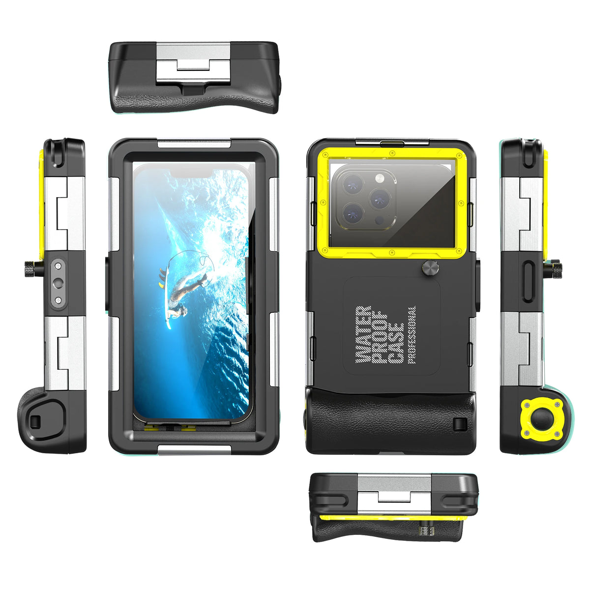 Shellbox IP68 Waterproof Phone Case – 15M/50ft Dive-Proof, 6.9 Inch, Multiple Colors