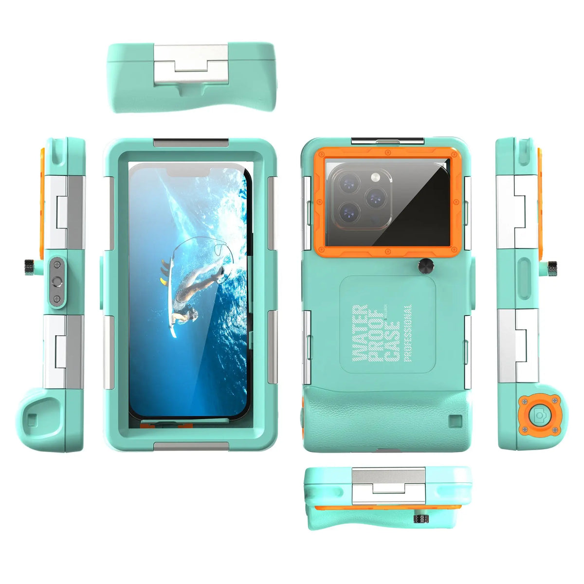 Shellbox IP68 Waterproof Phone Case – 15M/50ft Dive-Proof, 6.9 Inch, Multiple Colors
