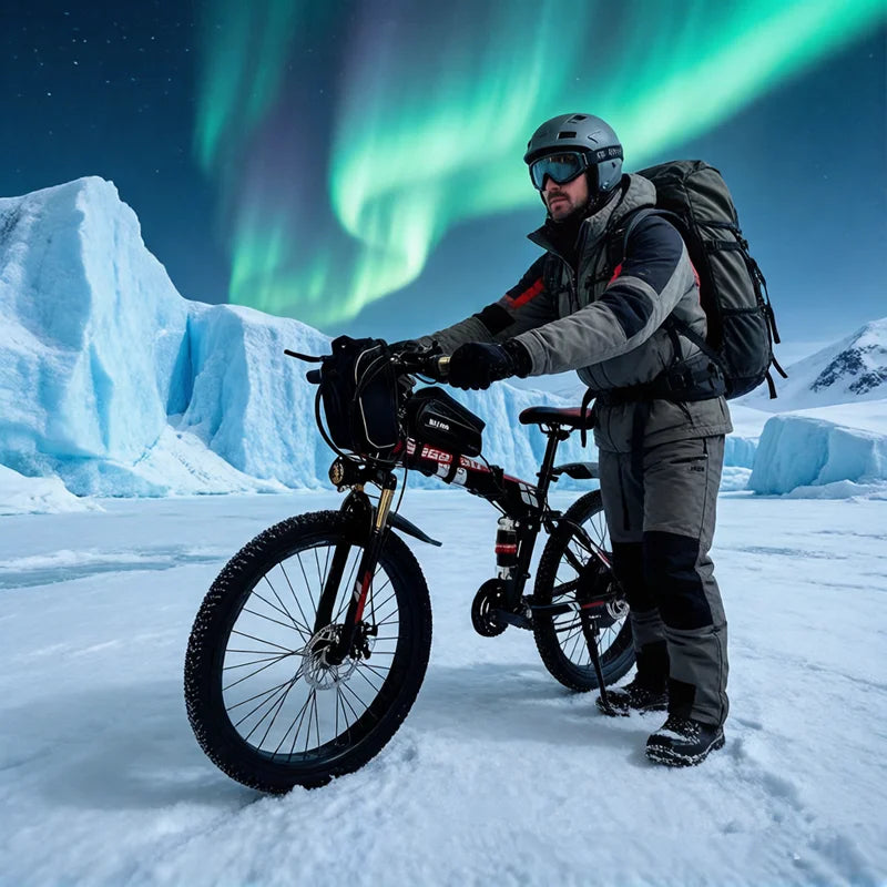 Foldable Electric Mountain Bike – 1000W Motor, 48V 20Ah Lithium Battery, 26 Inch