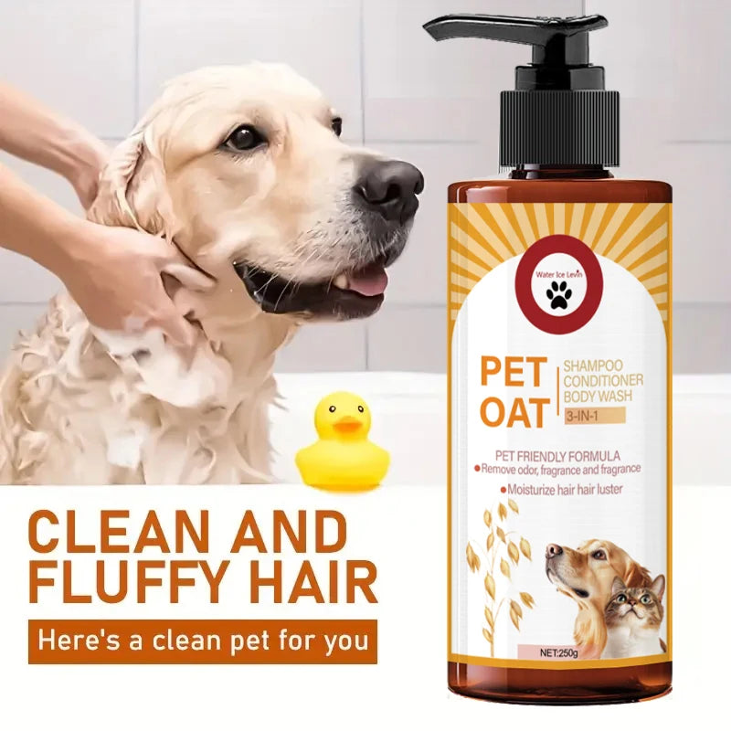 Pet Shampoo for Dogs & Cats – Cleans Fur, Removes Odor, Long-Lasting Fragrance, 250g