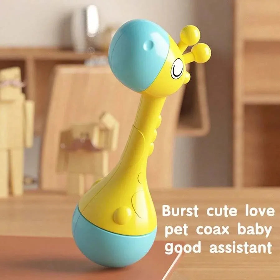 Baby Animal Rattle & Teether Toy – Montessori, Music Sound, Newborn Gift