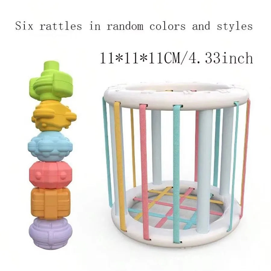 Montessori Shape Sorter Sensory Toy for Toddlers – Motor Skills, Ages 1–2 Years