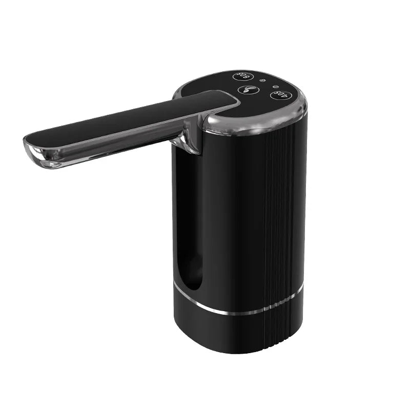 USB Electric Water Bottle Pump Dispenser – Portable, Foldable, Automatic, Household Use