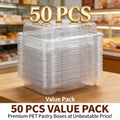 Clear Clamshell Food Containers for Takeout & Desserts