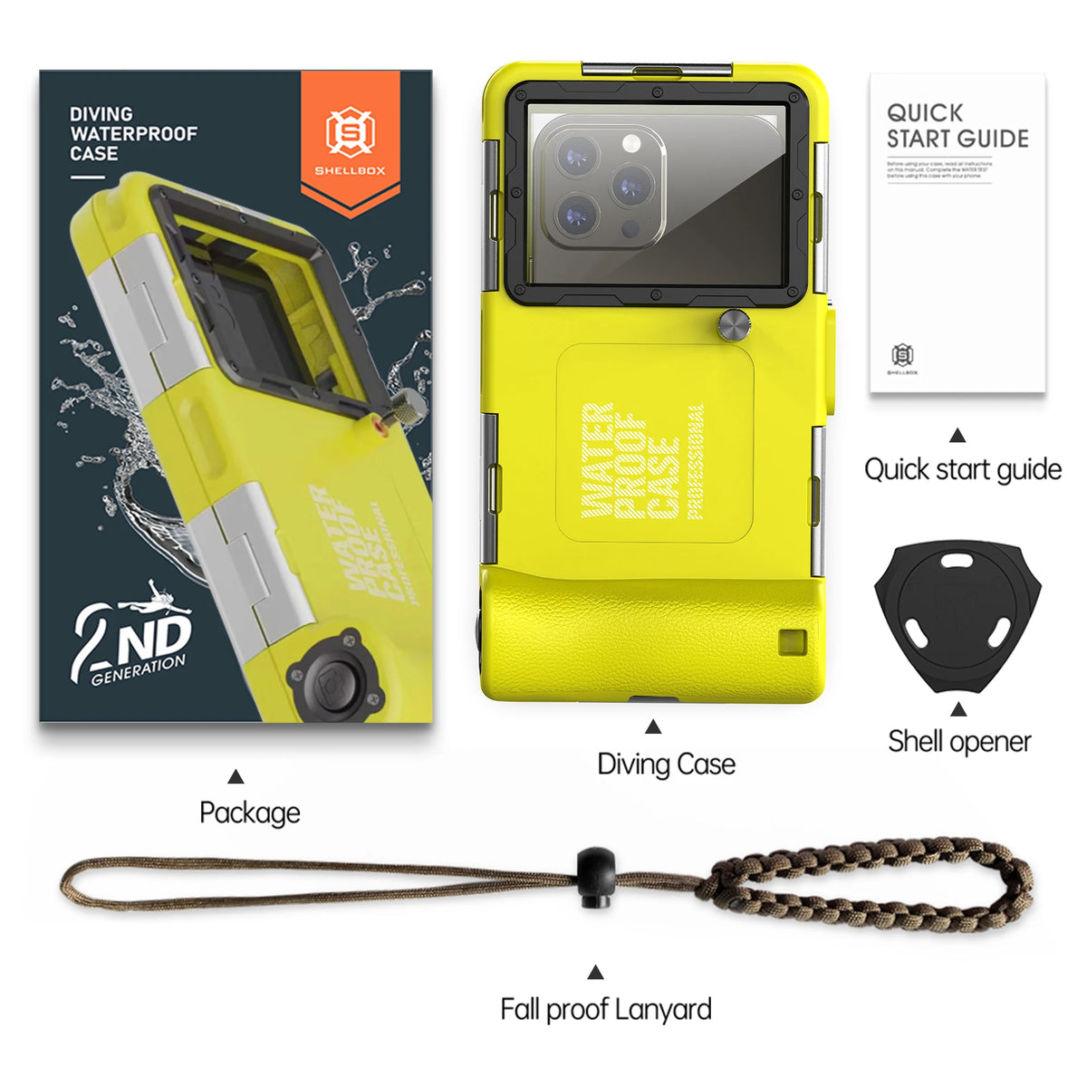 IP68 Waterproof Phone Case for Diving & Photography – 15m/50ft, Universal 6.9 Inch
