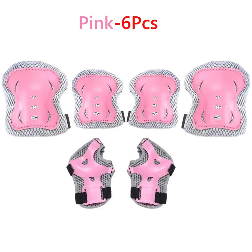 Kids Protective Gear Set – Knee, Elbow & Wrist Guards, Ages 3–10, for Skating & Cycling