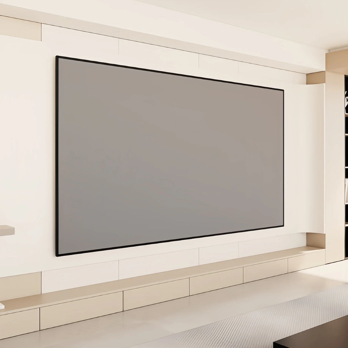 ALR Fresnel Fixed Frame Projector Screen – 98% Ambient Light Rejection, 130–150 Inch, 16:9, 8K/4K