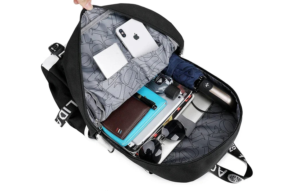 Jurassic World Dinosaur Backpack with USB Port – Large Capacity Laptop Bag for Men & Women