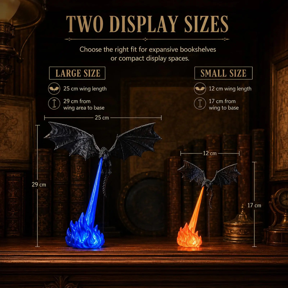 Dragon Flame LED Lamp, 3D Fantasy Accent Light