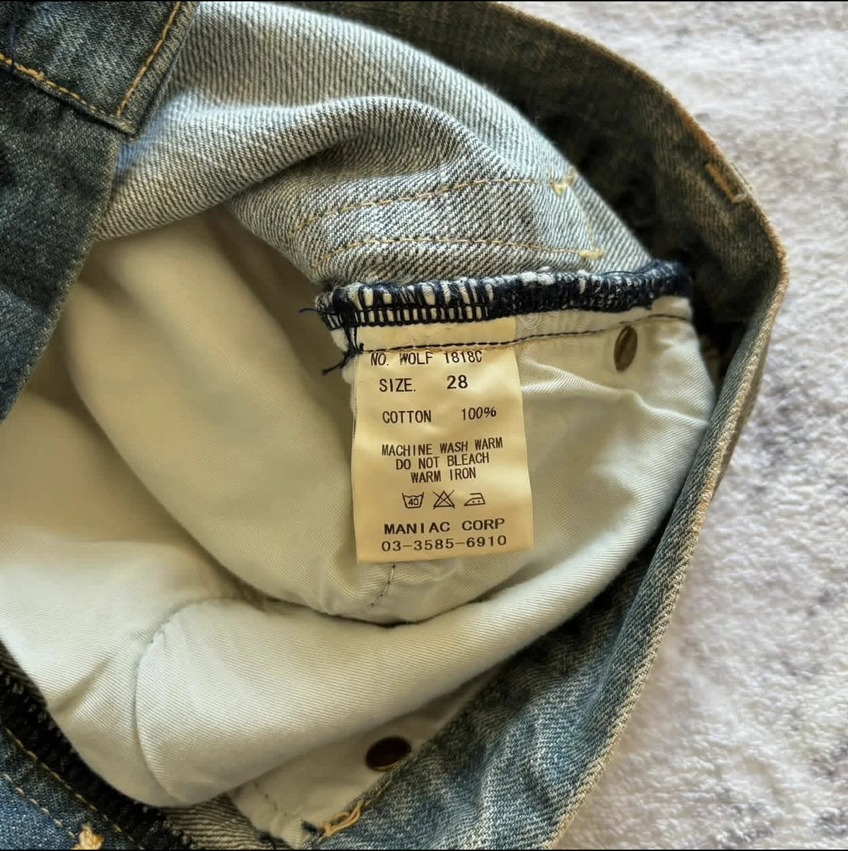 Women’s Retro Micro-Horn Flare Jeans – Casual Rock Style, Sizes S–XL, Blue Denim