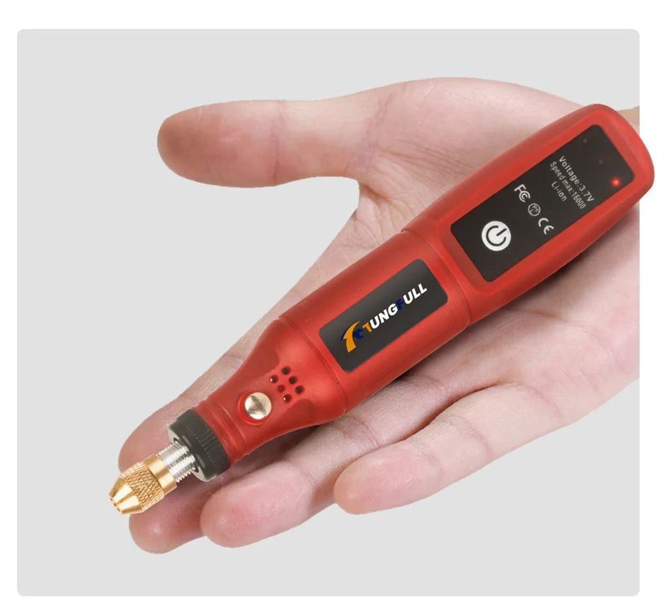 USB Rechargeable Cordless Electric Engraving Pen – Rotary Tool for Jewelry, Glass & More
