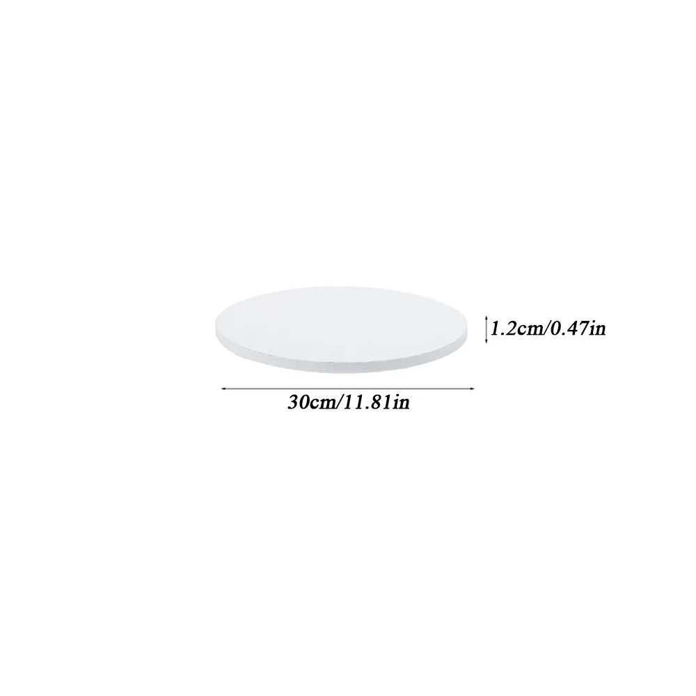 Round Corrugated Cake Boards, 6–14 in Disposable Cake Bases