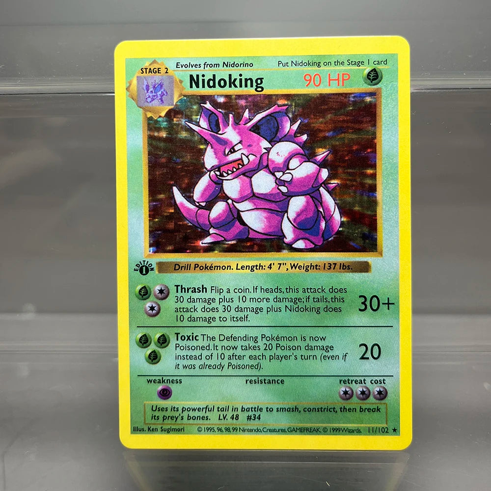 Pokémon TCG Proxy Foil Cards – 1996 Base Set, Charizard, Blastoise, Dragonite & More