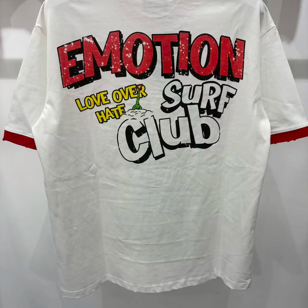 Mixed Emotion Rhinestone Oversized Cotton Tee