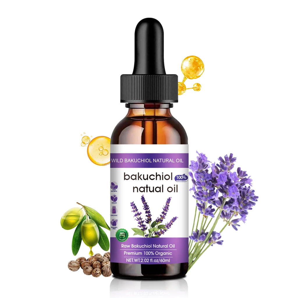 Botanical Anti-Aging Face Oil – Bakuchiol & Lavender, Natural Retinol Alternative, 60ml