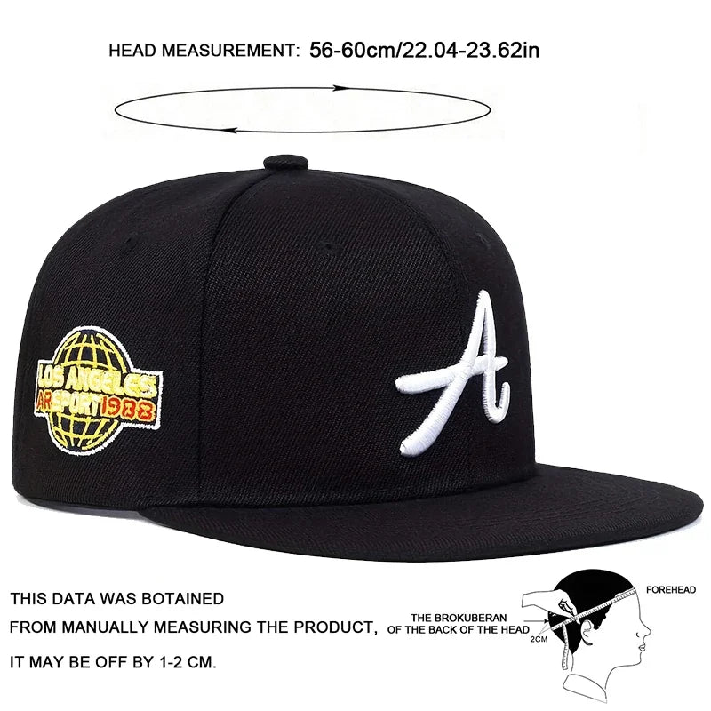 Unisex Gothic Embroidered Baseball Cap – Adjustable Hip-Hop Hat – 9 Colors