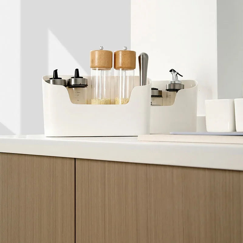 Wall-Mounted Adhesive Kitchen Storage Rack – No-Drill, Organizer for Utensils & Spices