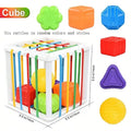 Montessori Shape Sorter Sensory Toy for Toddlers – Motor Skills, Ages 1–2 Years