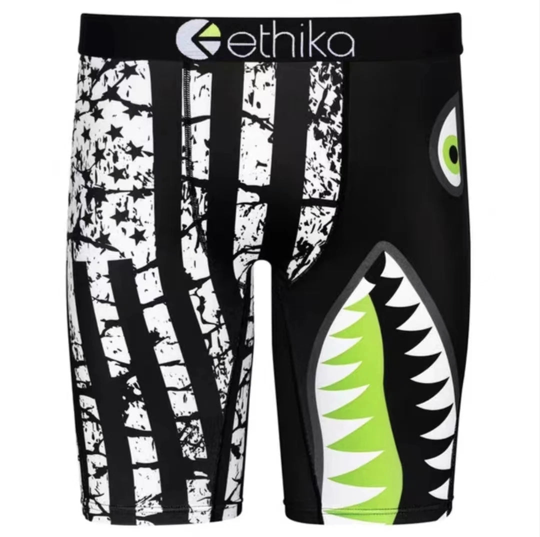 ETHIKA Men’s Polyester Stretch Boxer Briefs – Soft, Breathable, Sizes S–XXXL