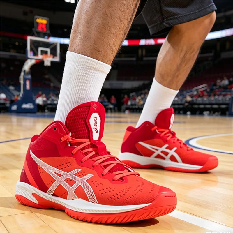 ASICS Men’s Non-Slip Basketball Shoes – Wear-Resistant Athletic Sneakers, Outdoor Training