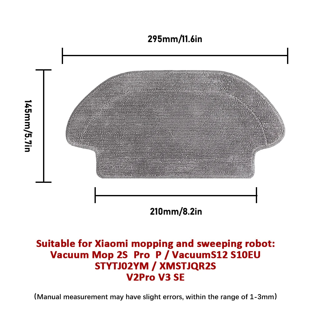 Replacement Wet Mop Cloth for Xiaomi Mijia & VIOMI Robot Vacuums – Mop 2S, Pro, V2Pro, V3