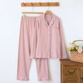 Women’s Thick Cotton Long Sleeve Pajama Set – Warm Homewear, 4 Colors, Sizes M–1XL