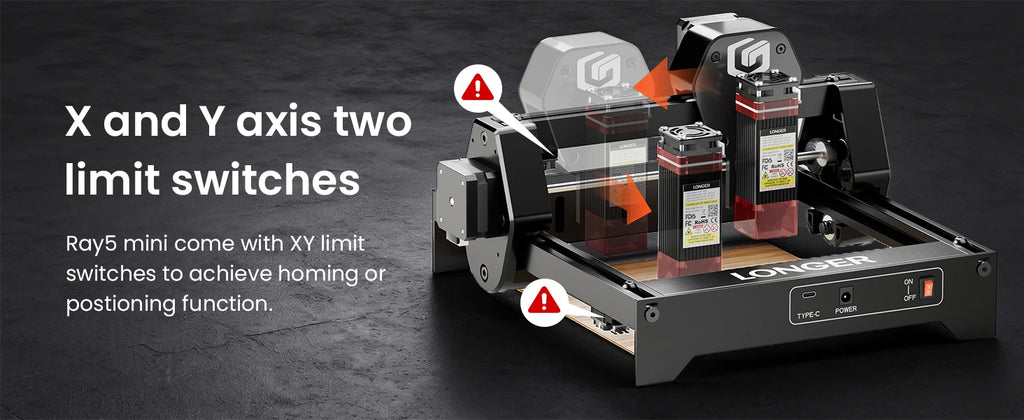 LONGER Mini Portable Laser Engraver & Cutter Machine – Compact, for Wood, Leather & More