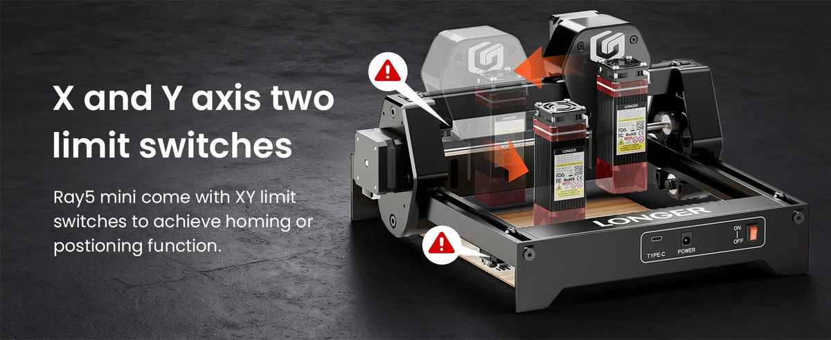LONGER Mini Portable Laser Engraver & Cutter Machine – Compact, for Wood, Leather & More